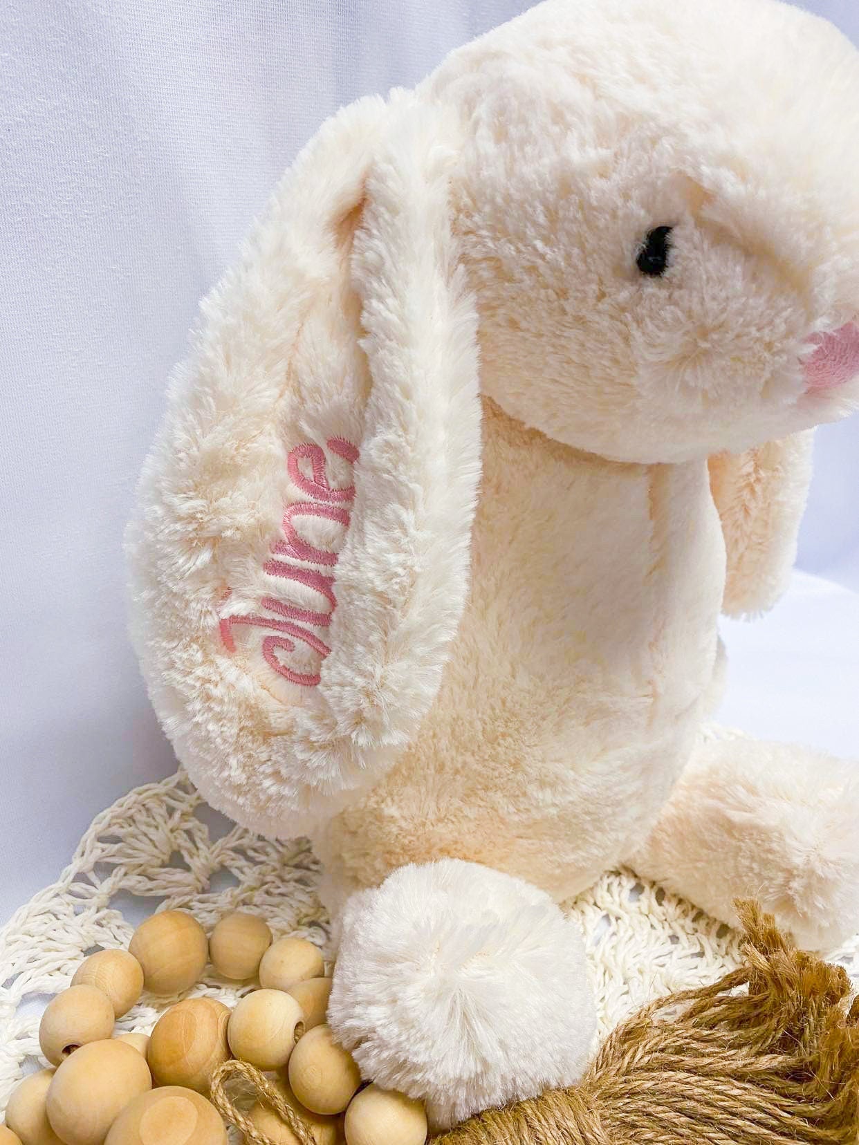 Personalized Easter Bunny - Easter Gift for Kids - Easter Basket - Newborn Gift