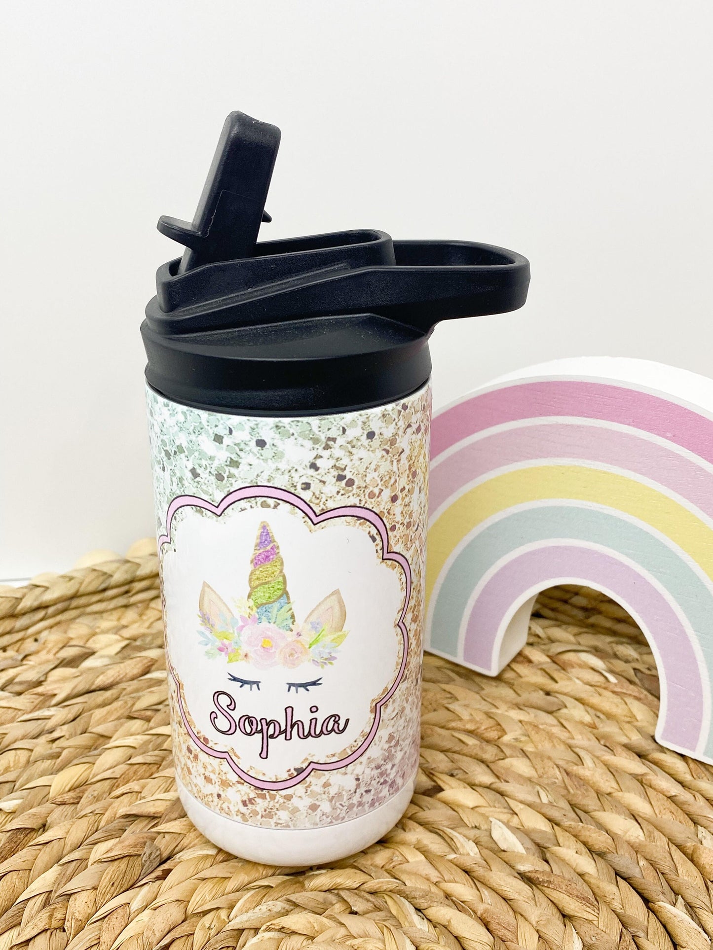 Personalized Water Bottle, Kids Water Bottle, Unicorn, Christmas Gift, Kids Gifts,