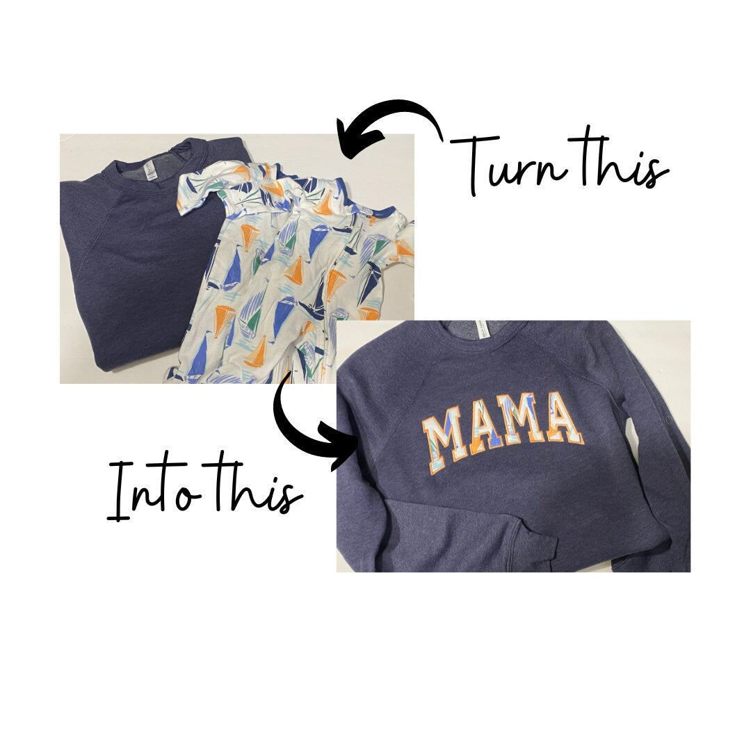 Custom Embroidered Mama Sweatshirt, Mothers Day, Gift for Mom from Husband