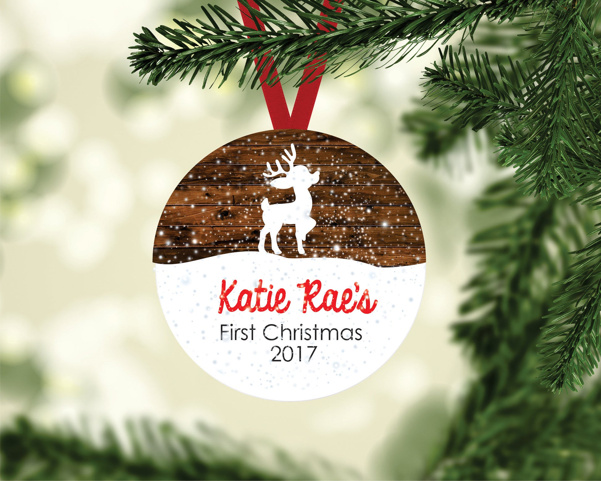 First Christmas Ornament - Babies First Christmas - Personalized Christmas Ornament - Family Christmas Ornament - Custom Christmas Ornament