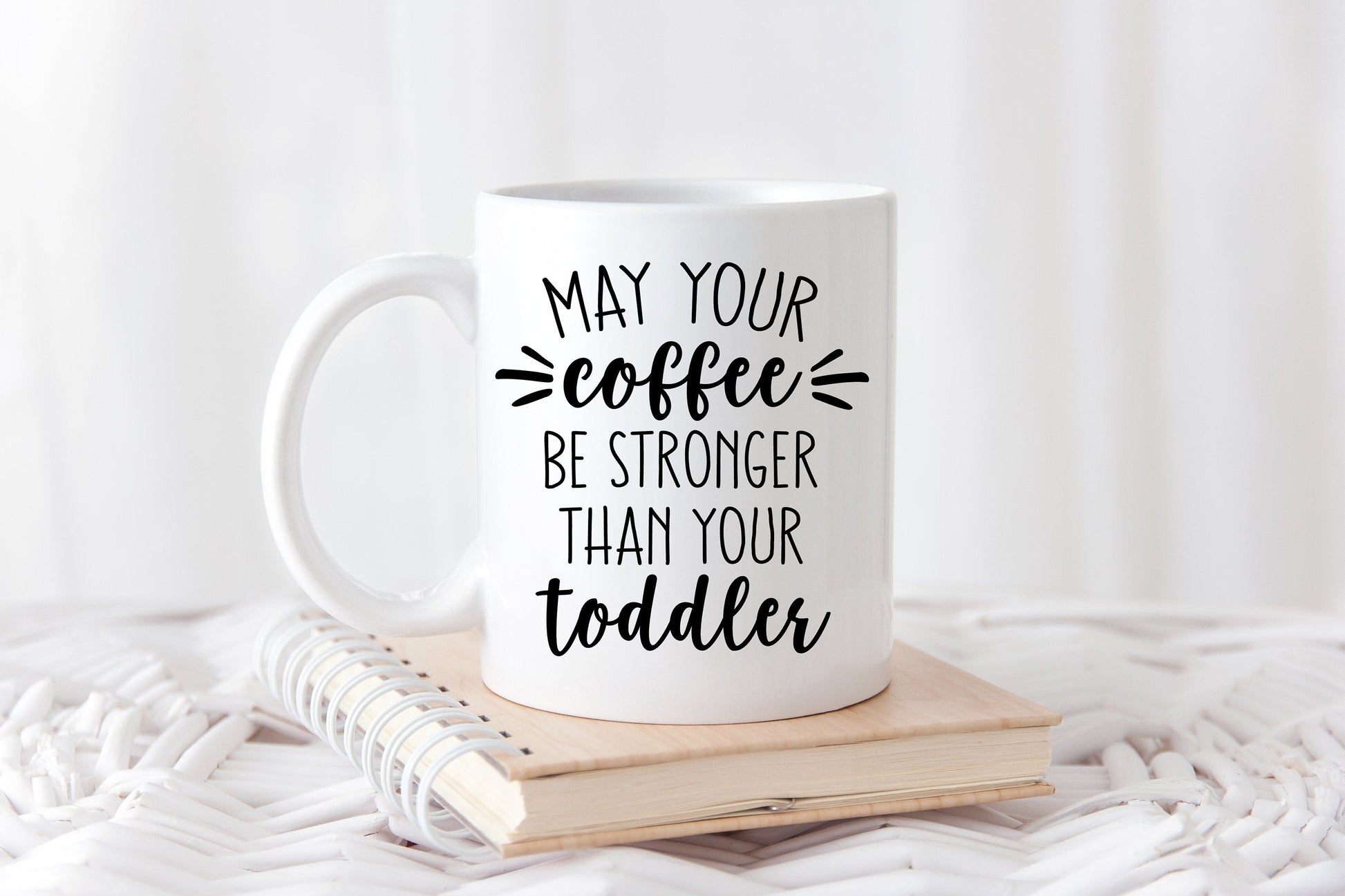 Sarcasm Coffee Mug - Funny Mom Coffee Cup - Coffee Stronger than Toddler - Custom Coffee Mug