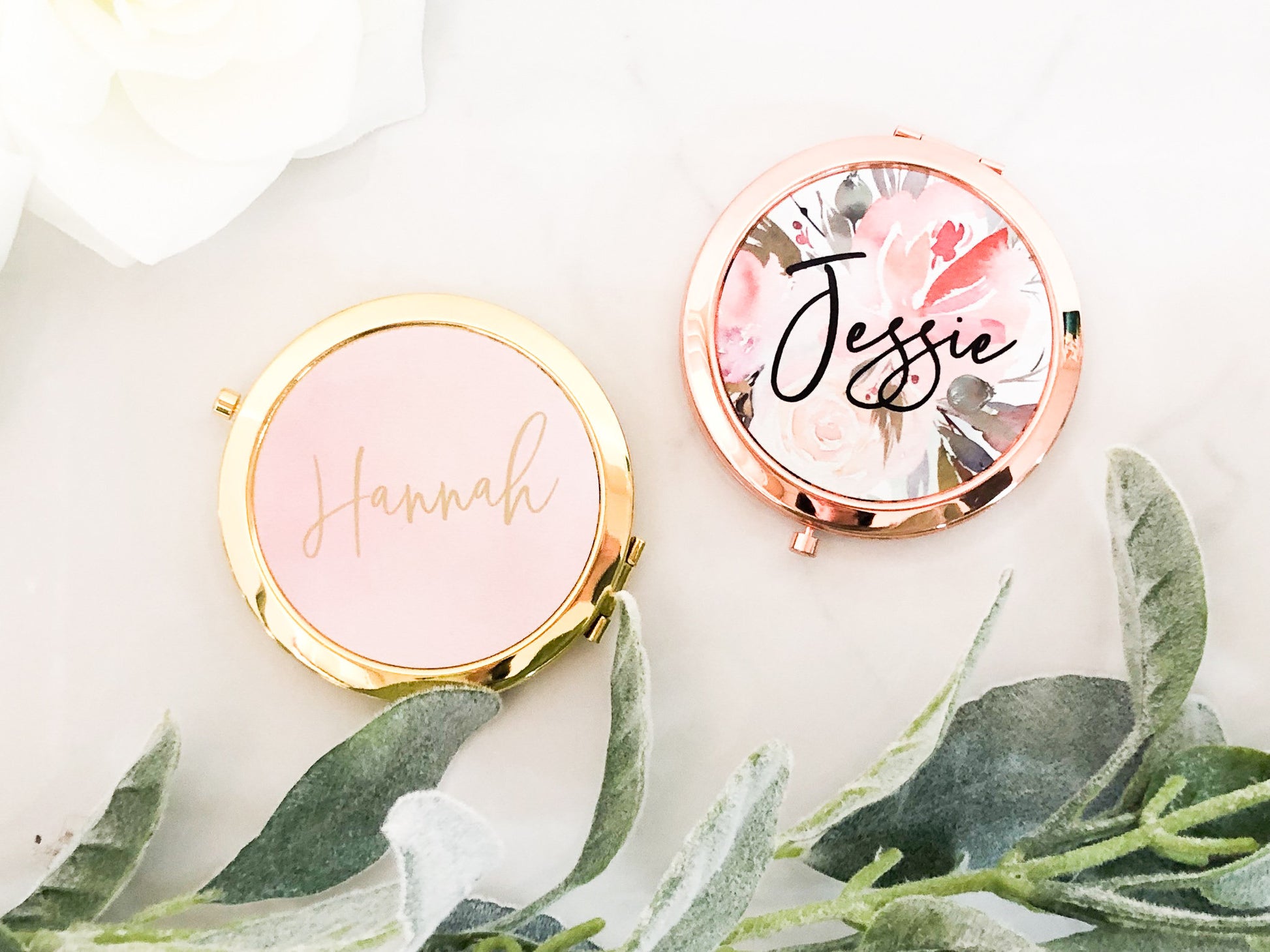 Personalized Bachlorette Party Gifts - Personalized Compact Mirror - Bridal Party Gifts