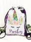 Sequin Backpack - Personalized Unicorn Back Pack - Mermaid Sequin Drawstring Bag