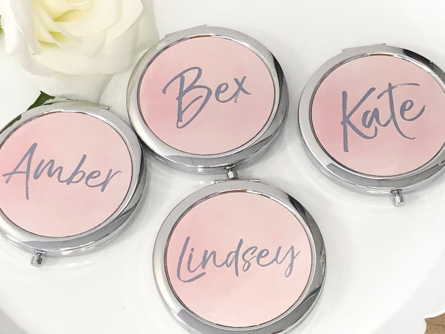 Personalized Bachlorette Party Gifts - Personalized Compact Mirror - Bridal Party Gifts