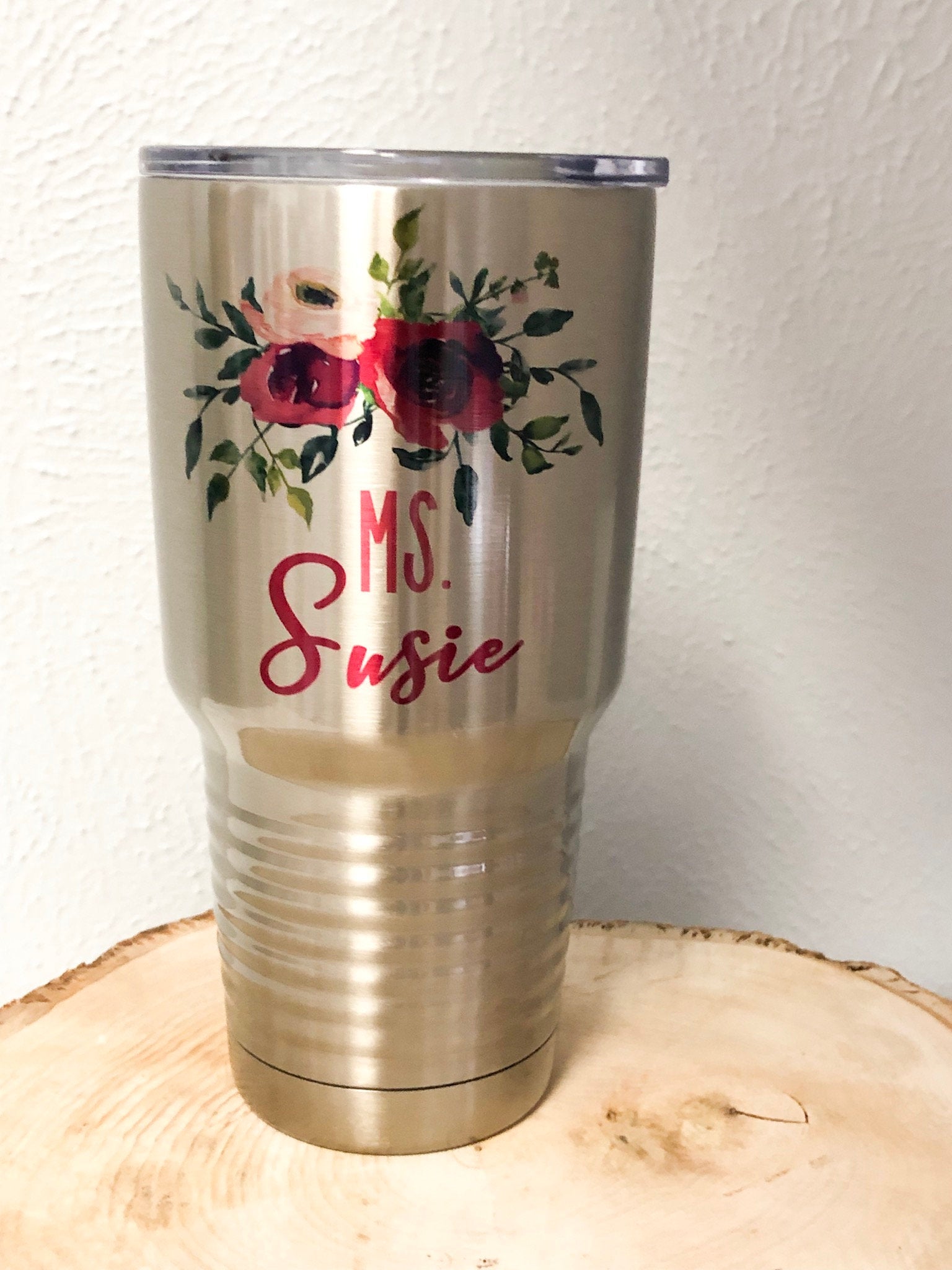 Personalized Bridesmaid Tumbler - 30oz Photo Tumbler - Photo Mug - Teacher Mug - Custom Tumbler