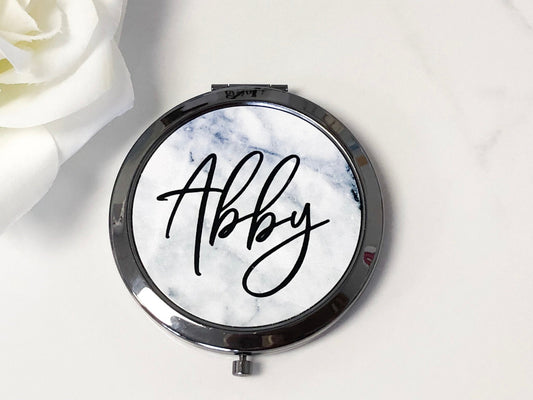 Bridesmaid Proposal Gift - Personalized Compact Mirror - Bridal Party Gifts