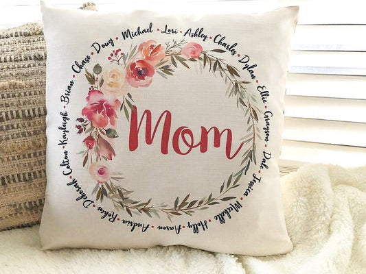 Personalized Pillow - Gifts for Mom - Gifts for Her - Personalized Pillow Mothers Day- Personalized Mothers Day Gift