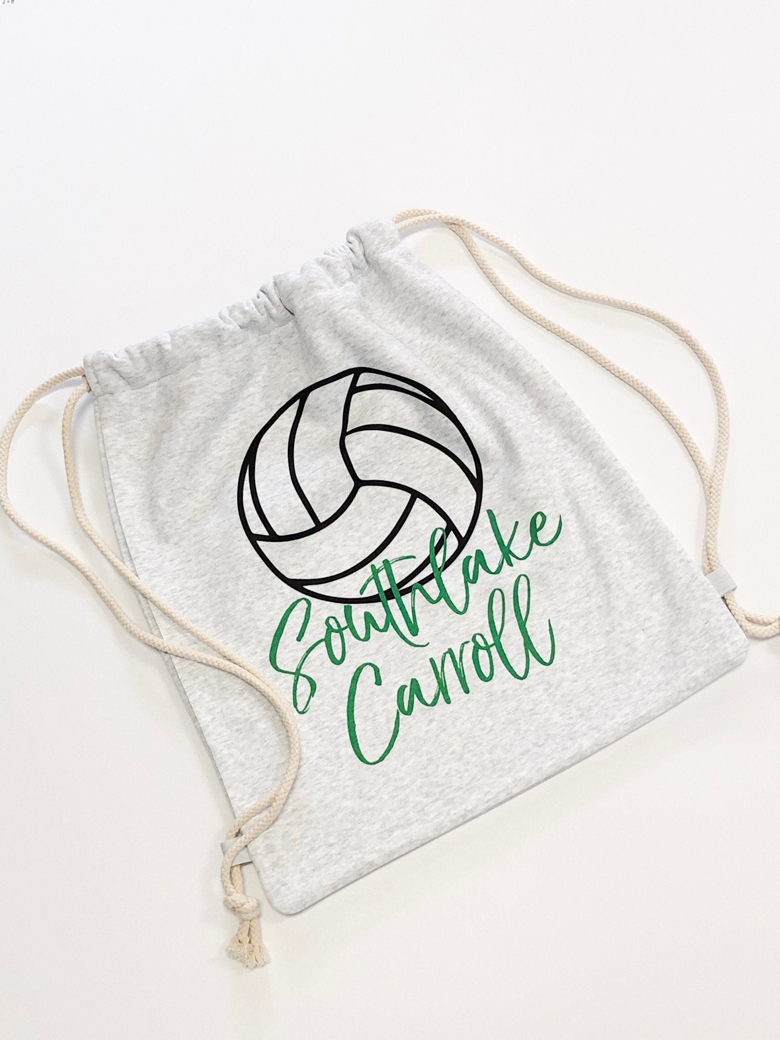 Drawstring Backpack, Custom Drawstring Bag, Volleyball Bag