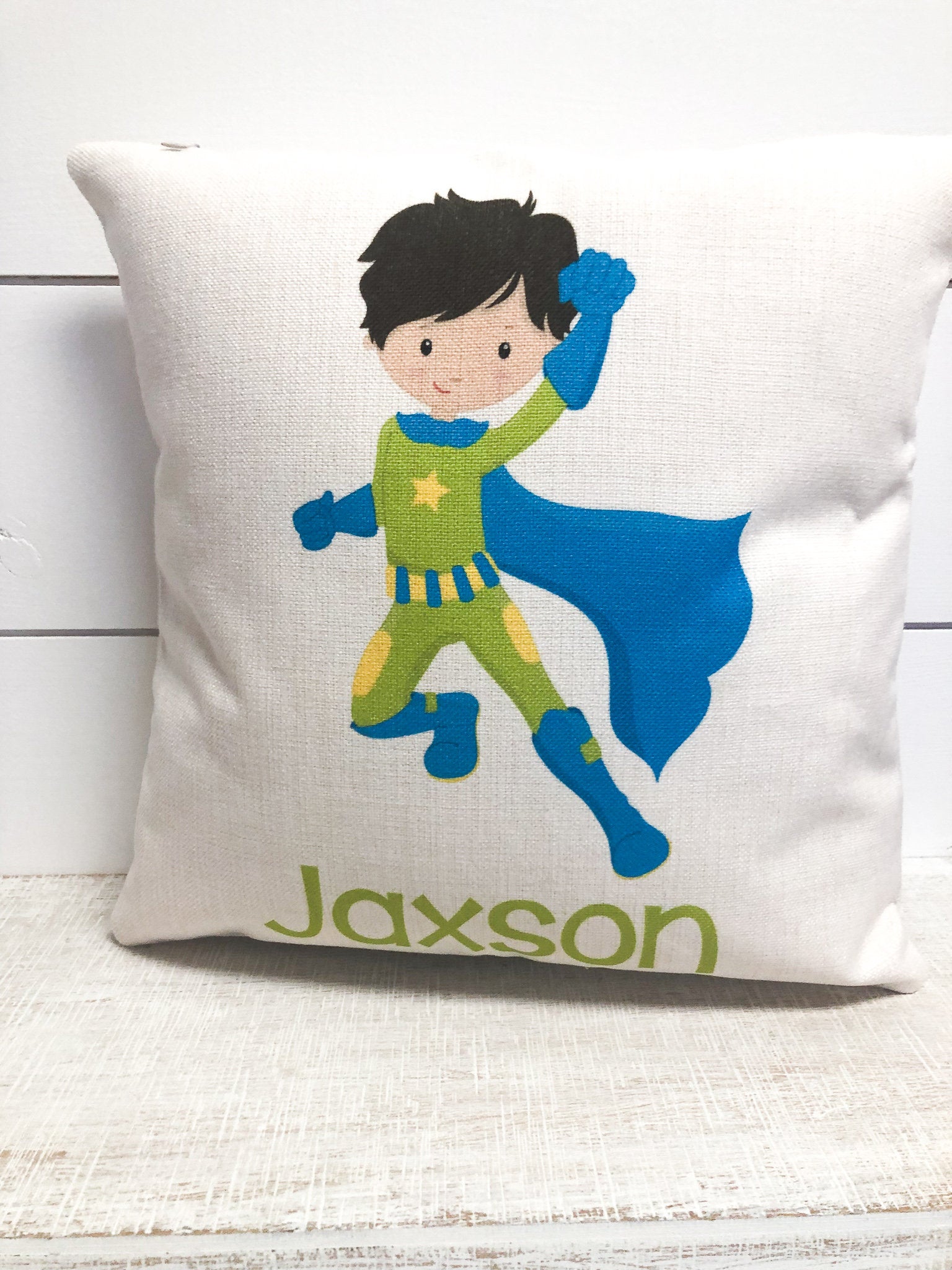 Christmas Gift for Boy, Personalized Pillow, Superhero Book Pillow