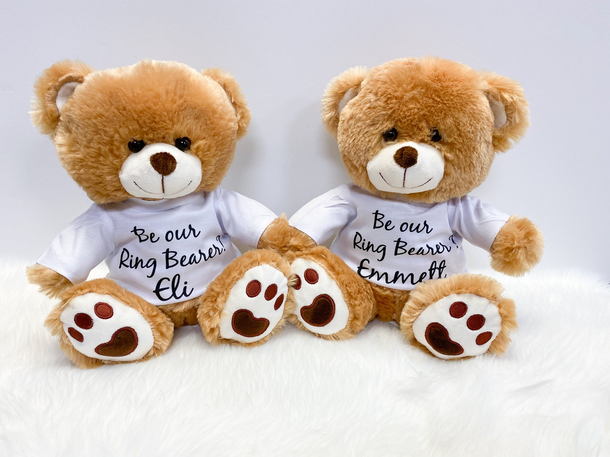 Ring Bearer Gift, Personalized Teddy Bear, Ring Bearer Proposal