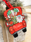 Personalized Family Ornament, Christmas Ornament, Red Truck Ornament