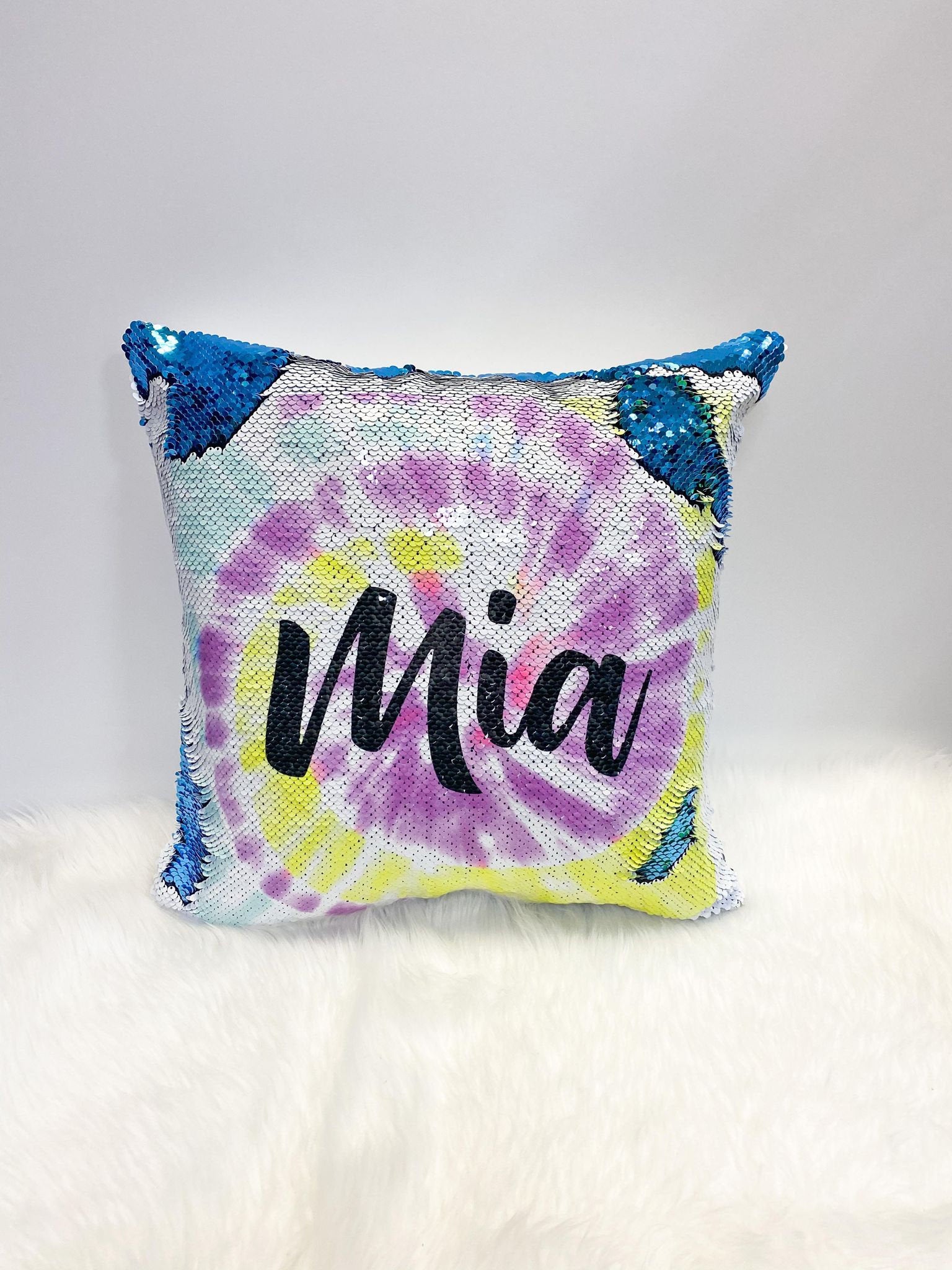 Personalized Pillow, Sequin Pillow, Tie Dye, Christmas Gifts, Teen  Gifts,