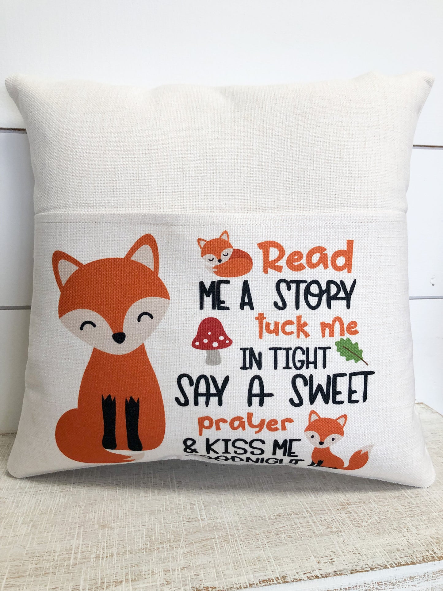 Personalized Pillow for Kids, Pocket Pillow, Christmas Gift for Granddaughter from Granddmother