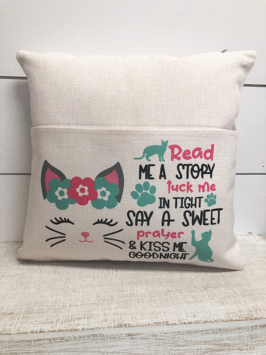 Personalized Pillow for Kids, Pocket Pillow, Christmas Gift for Granddaughter from Granddmother